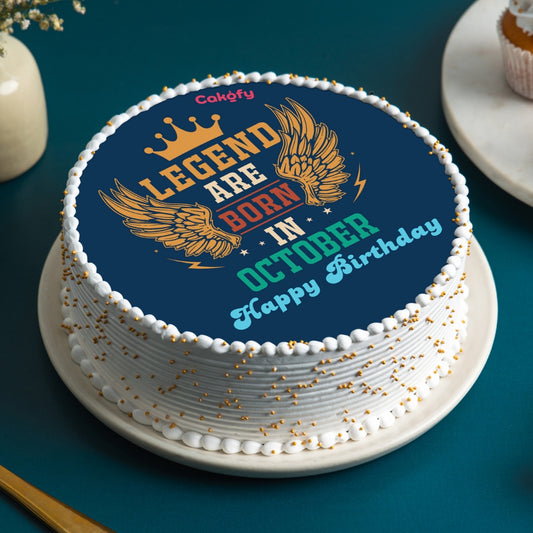 October Month Birthday Cake – Gurgaon & Delhi NCR | Cakofy