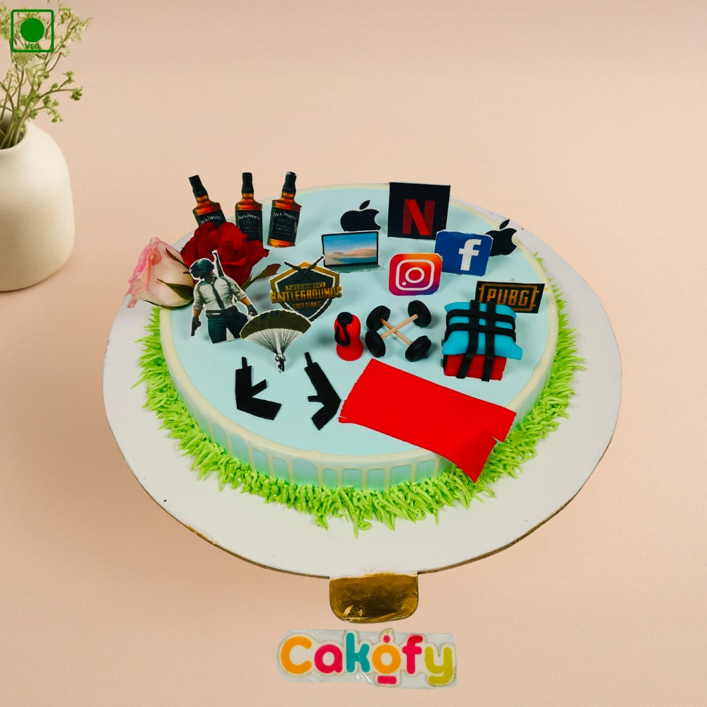PUBG Theme Cake - Gurgaon & Delhi NCR | Cakofy