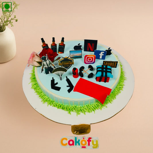 PUBG Theme Cake - Gurgaon & Delhi NCR | Cakofy