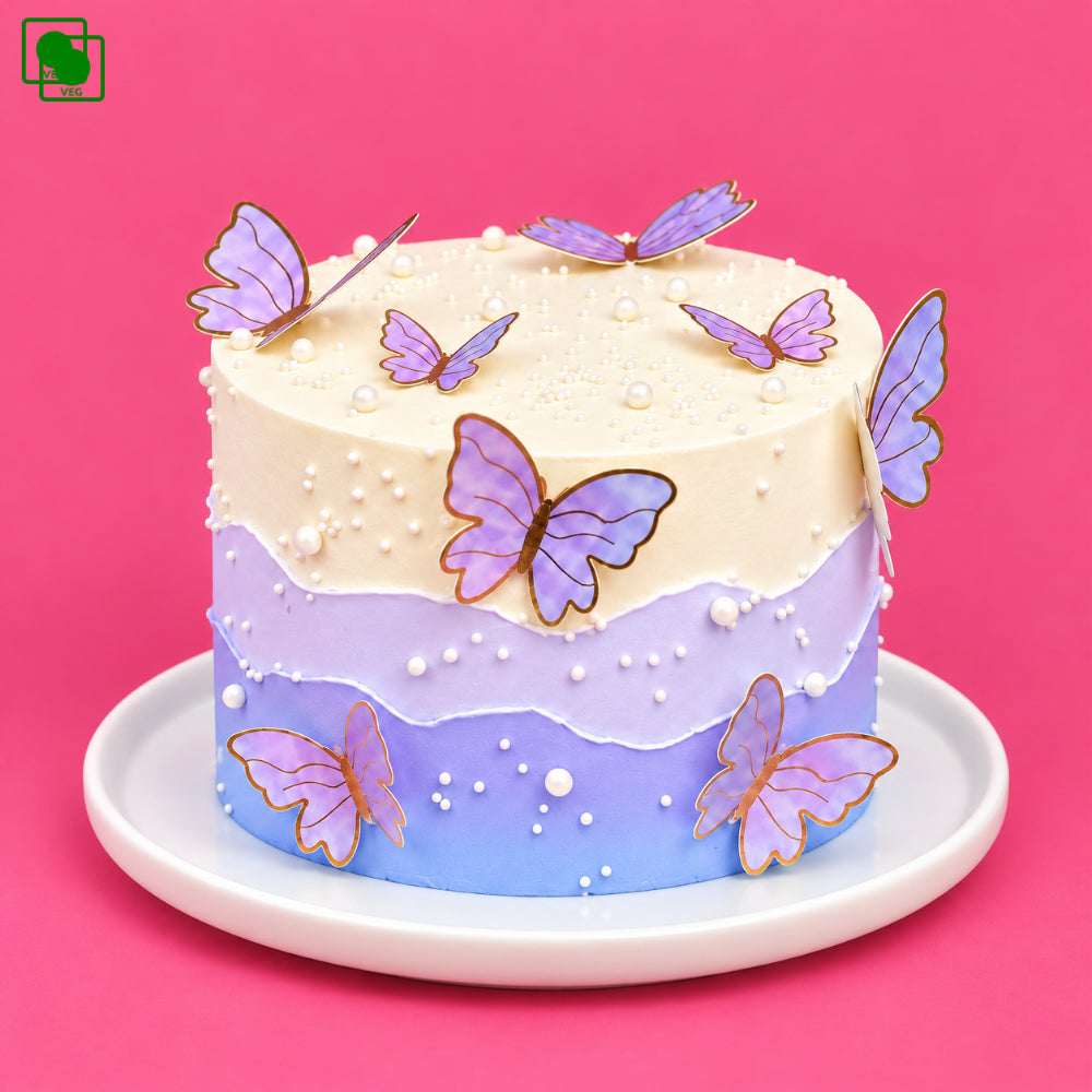 Pastel Ombre Butterfly Cake - Gurgaon, Delhi & Noida
