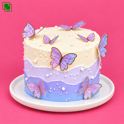 Pastel Ombre Butterfly Cake - Gurgaon, Delhi & Noida
