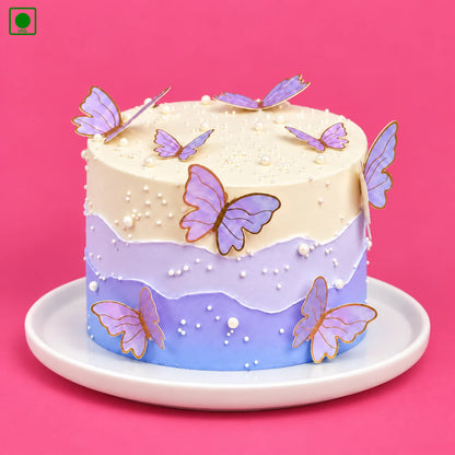 Pastel Ombre Butterfly Cake - Gurgaon, Delhi & Noida
