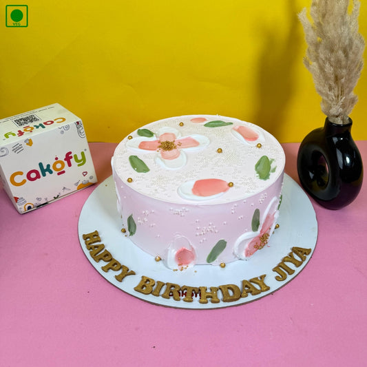 Pastel Floral Birthday Cake - Gurgaon & Delhi NCR | Cakofy