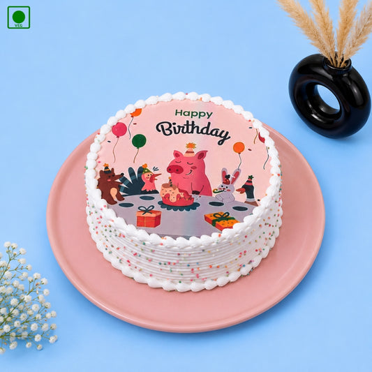  Peppa Birthday Cake - Gurgaon, Delhi & Noida