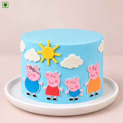 Peppa Pig Cartoon Cake - Gurgaon, Delhi & Noida