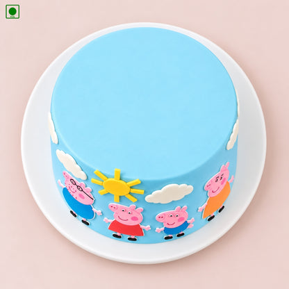 Peppa Pig Cartoon Cake - Gurgaon, Delhi & Noida
