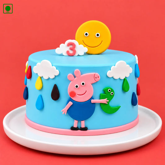 Peppa Pig Kids Cake - Gurgaon, Delhi & Noida
