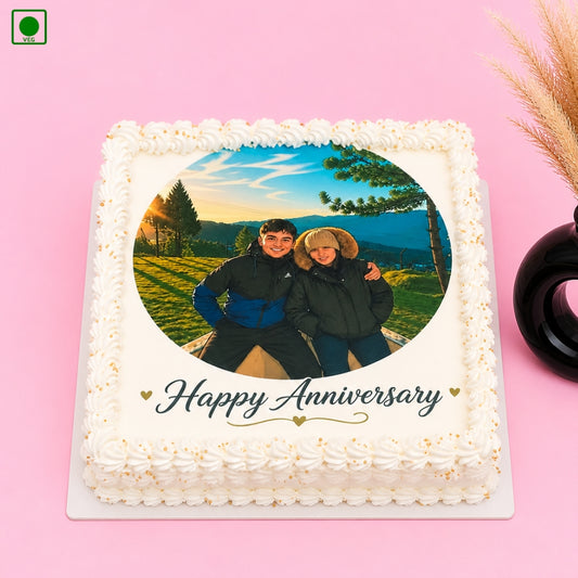 Personalized Photo Anniversary Cake - Gurgaon & Delhi NCR | Cakofy