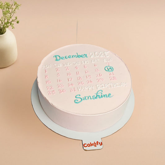 Personalized Calendar Theme Cake - Gurgaon & Delhi NCR | Cakofy