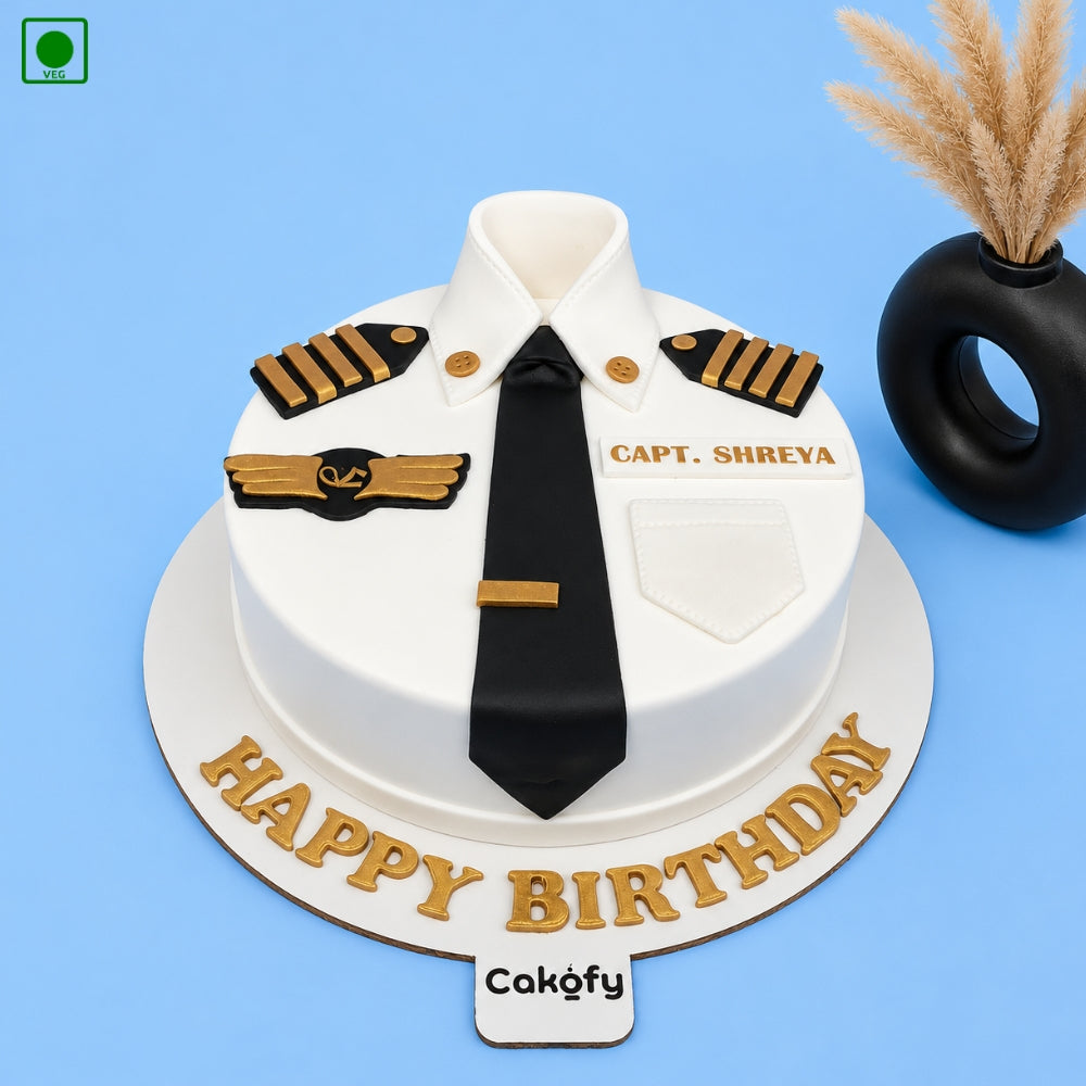 Pilot Dress Theme Cake - Gurgaon, Delhi & Noida