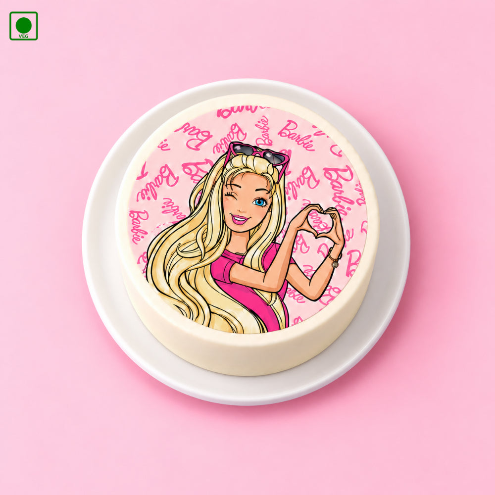 Pink Barbie Love Bento Cake