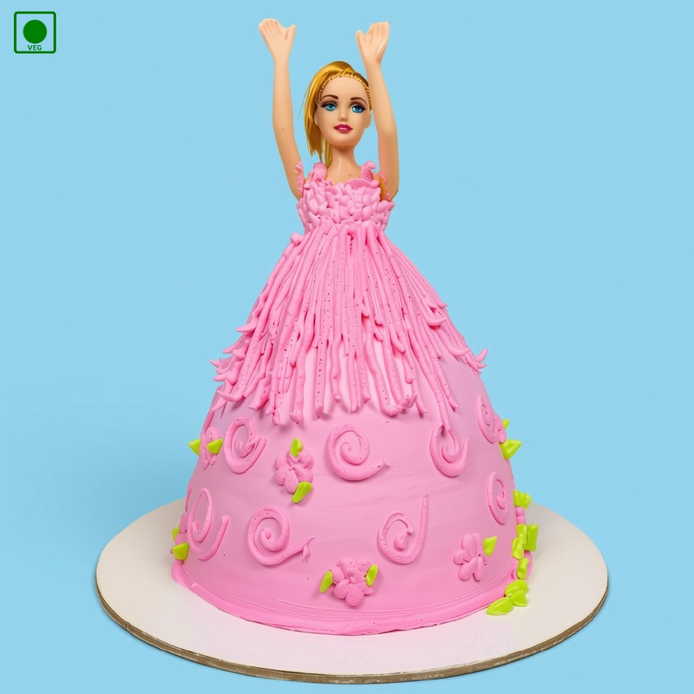 Pink Doll Cake – Gurgaon, Delhi & Noida