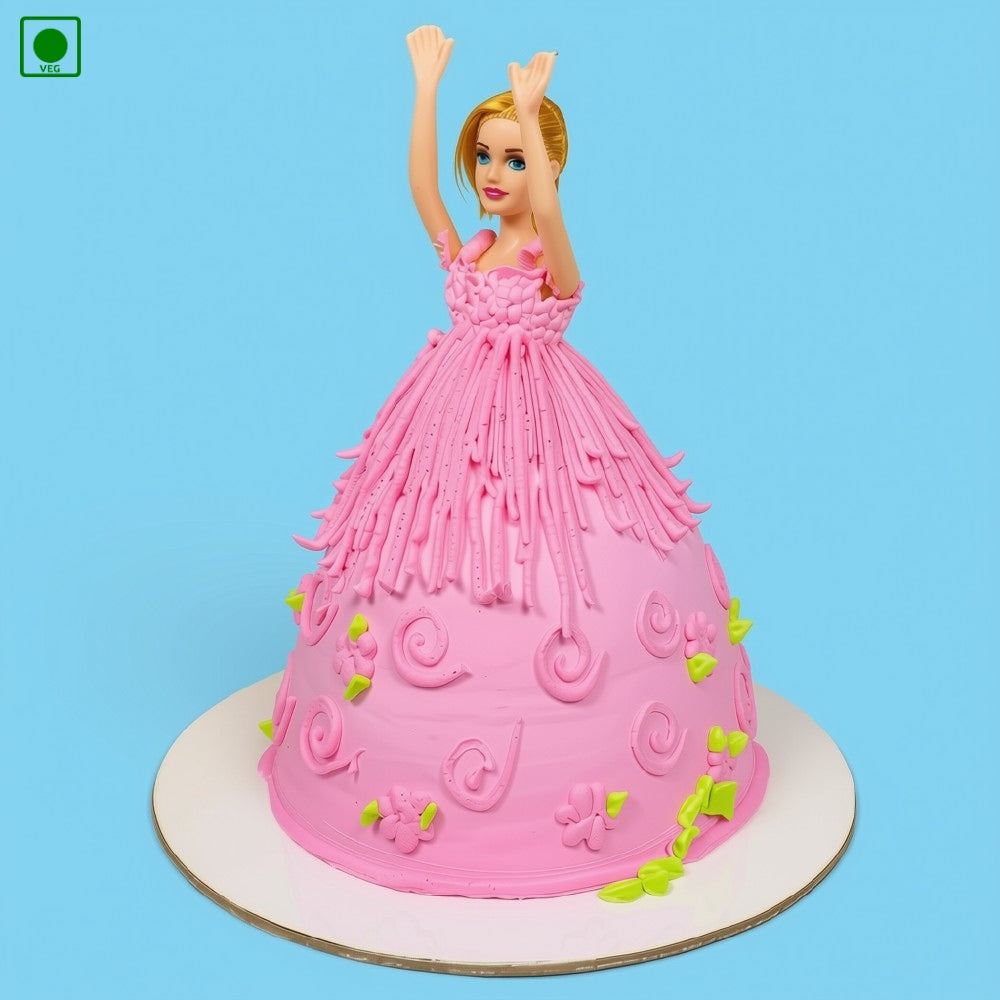 Pink Doll Cake – Gurgaon, Delhi & Noida