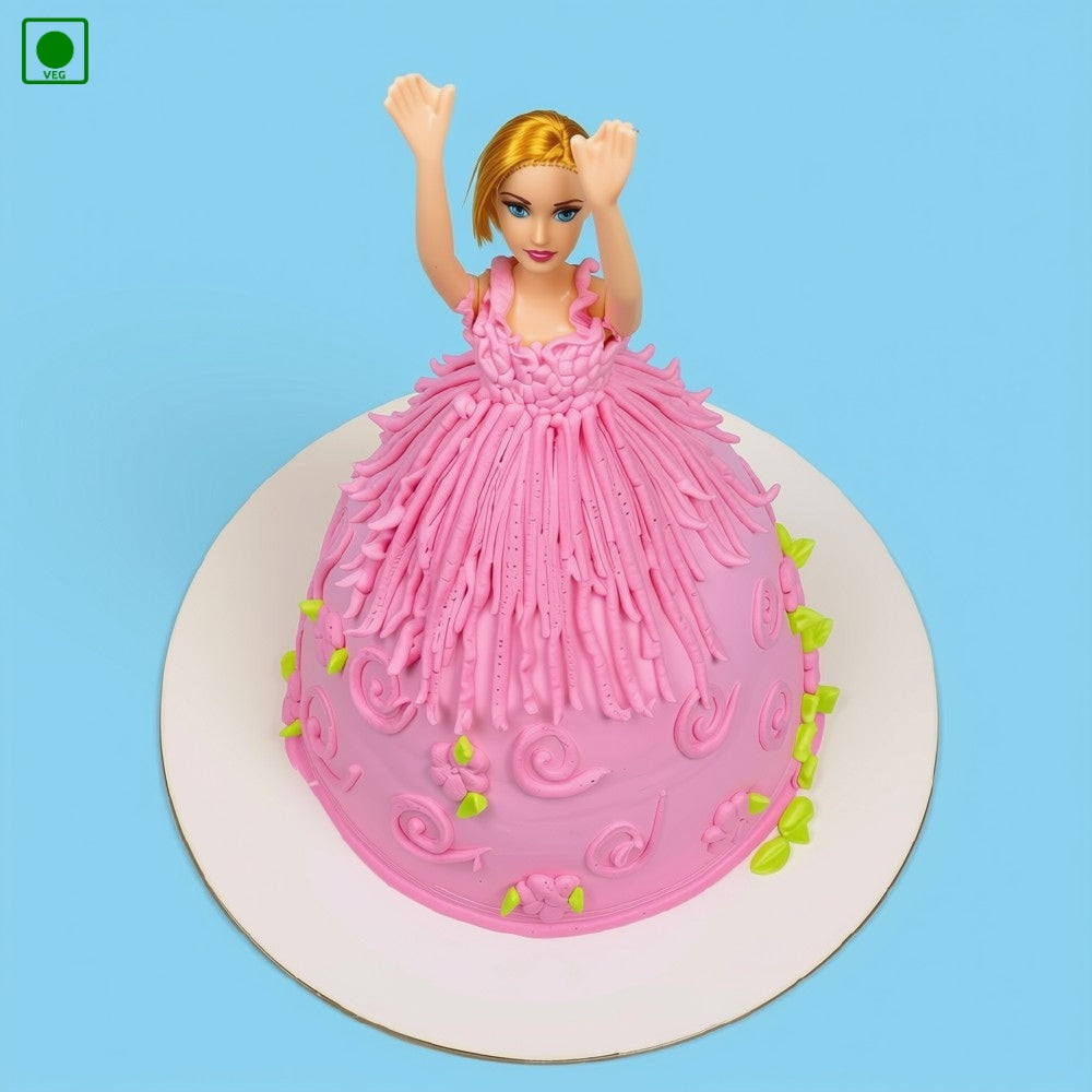 Pink Doll Cake – Gurgaon, Delhi & Noida