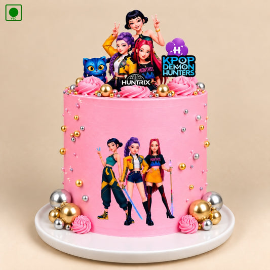 Pink KPop Glam Cake - Gurgaon, Delhi & Noida