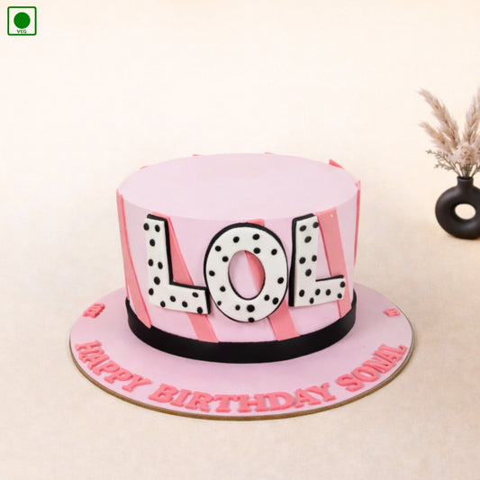Pink LOL Cake - Gurgaon & Delhi NCR | Cakofy
