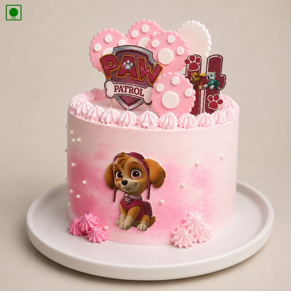 Paw Patrol Cartoon Theme Cake - Gurgaon, Delhi & Noida