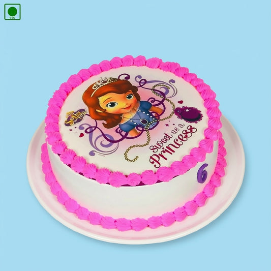 Pink Princess Poster Cake - Gurgaon, Delhi & Noida