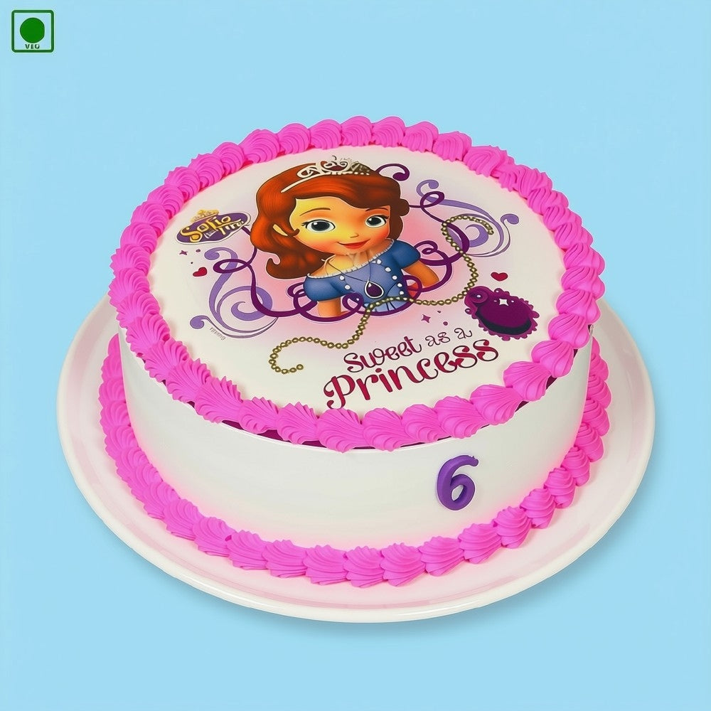 Pink Princess Poster Cake - Gurgaon, Delhi & Noida