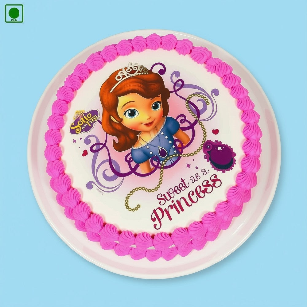 Pink Princess Poster Cake - Gurgaon, Delhi & Noida