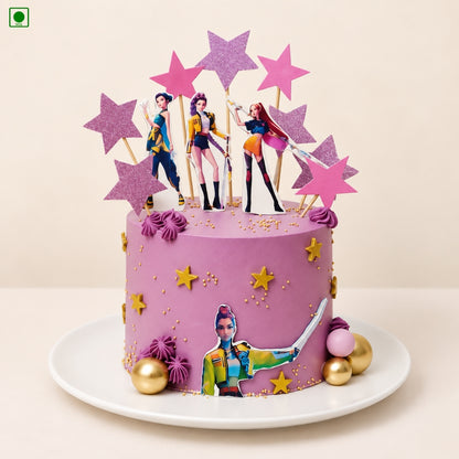 Pink Star Princess Cake - Gurgaon, Delhi & Noida