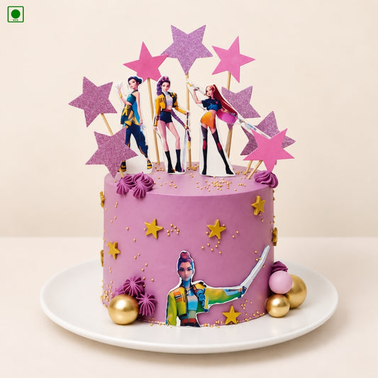 Pink Star Princess Cake - Gurgaon, Delhi & Noida