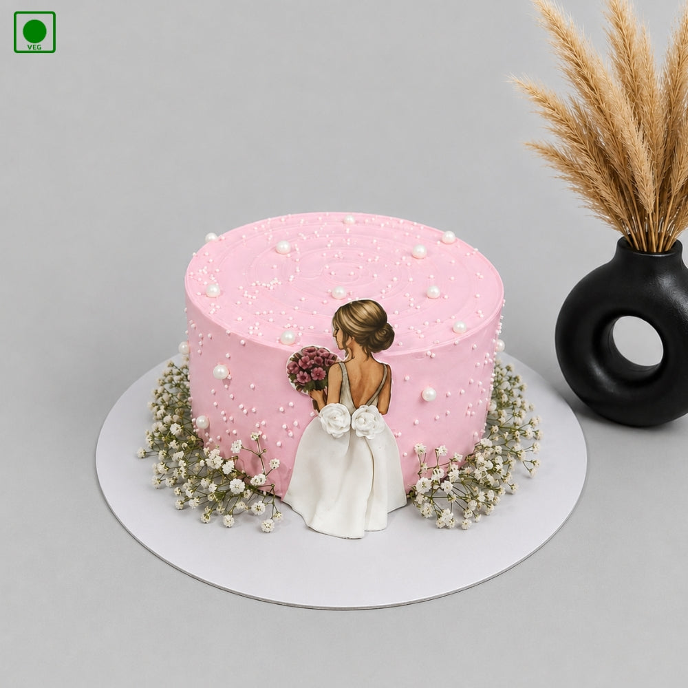 Pink Pearl Elegance Cake - Gurgaon, Delhi & Noida