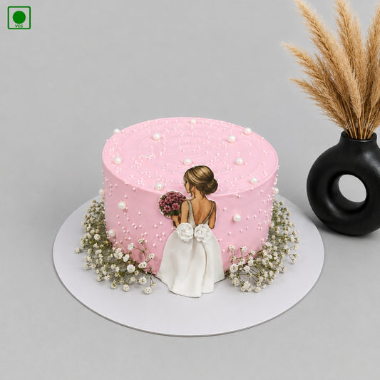 Pink Pearl Elegance Cake - Gurgaon, Delhi & Noida