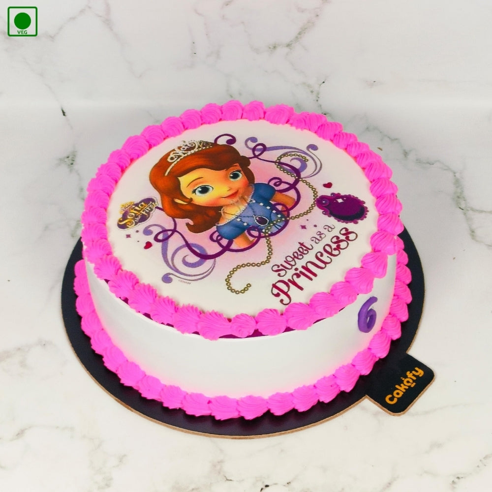 Pink Princess Poster Cake - Gurgaon, Delhi & Noida