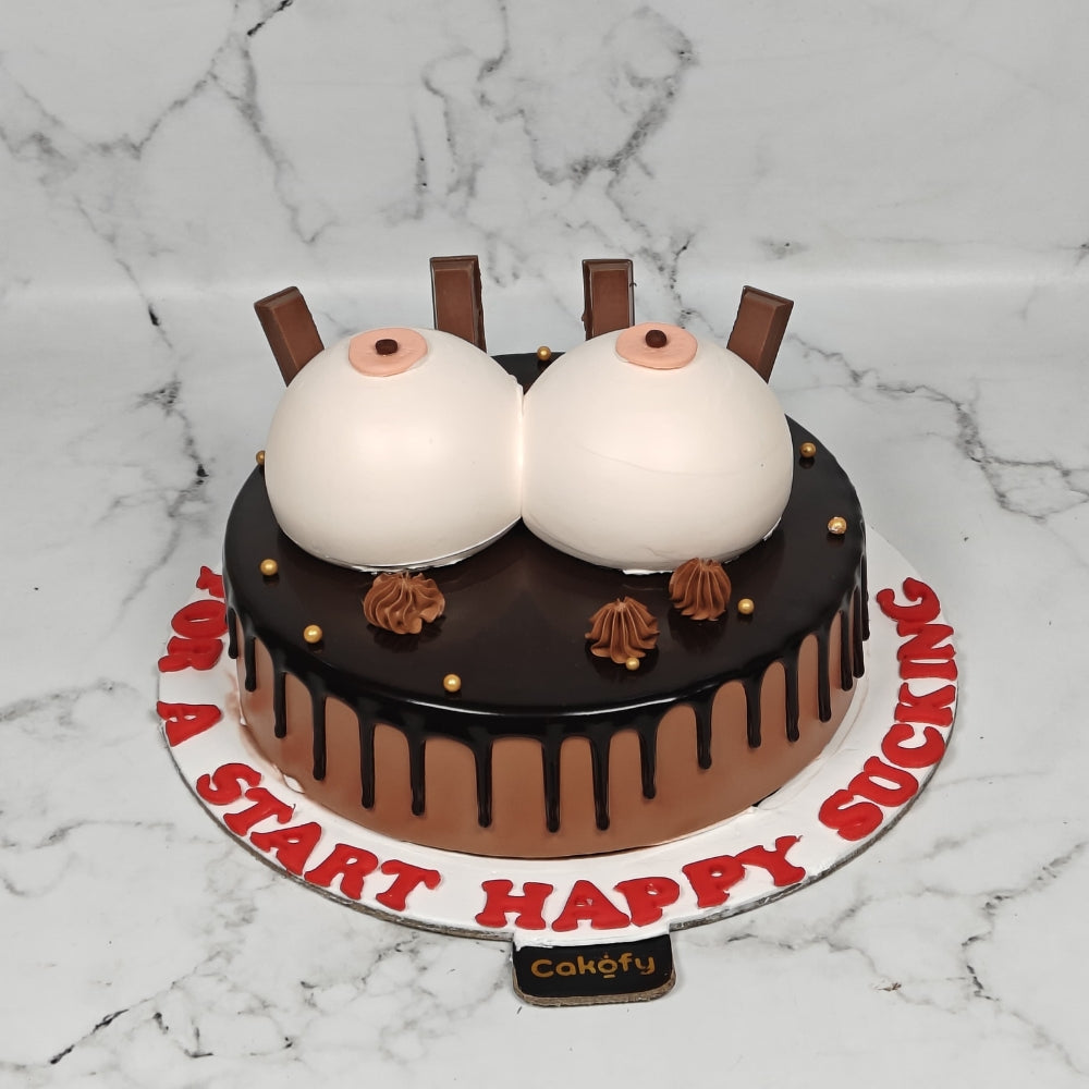 Playful Chocolate Surprise Cake - Gurgaon & Delhi NCR | Cakofy