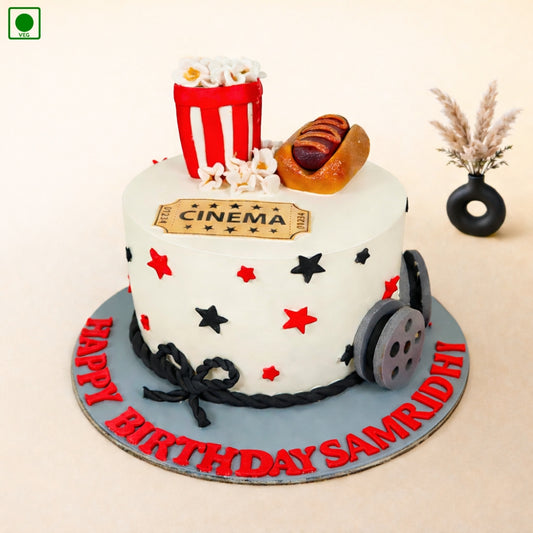 Popcorn & Film Reel Cake - Gurgaon & Delhi NCR | Cakofy