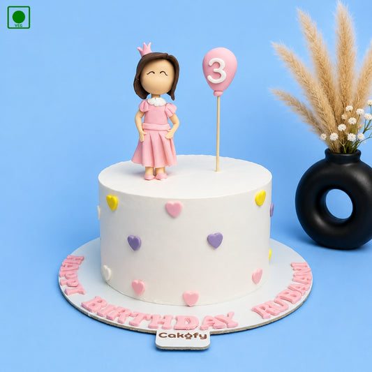 Princess Balloon Theme Cake – Gurgaon & Delhi NCR | Cakofy