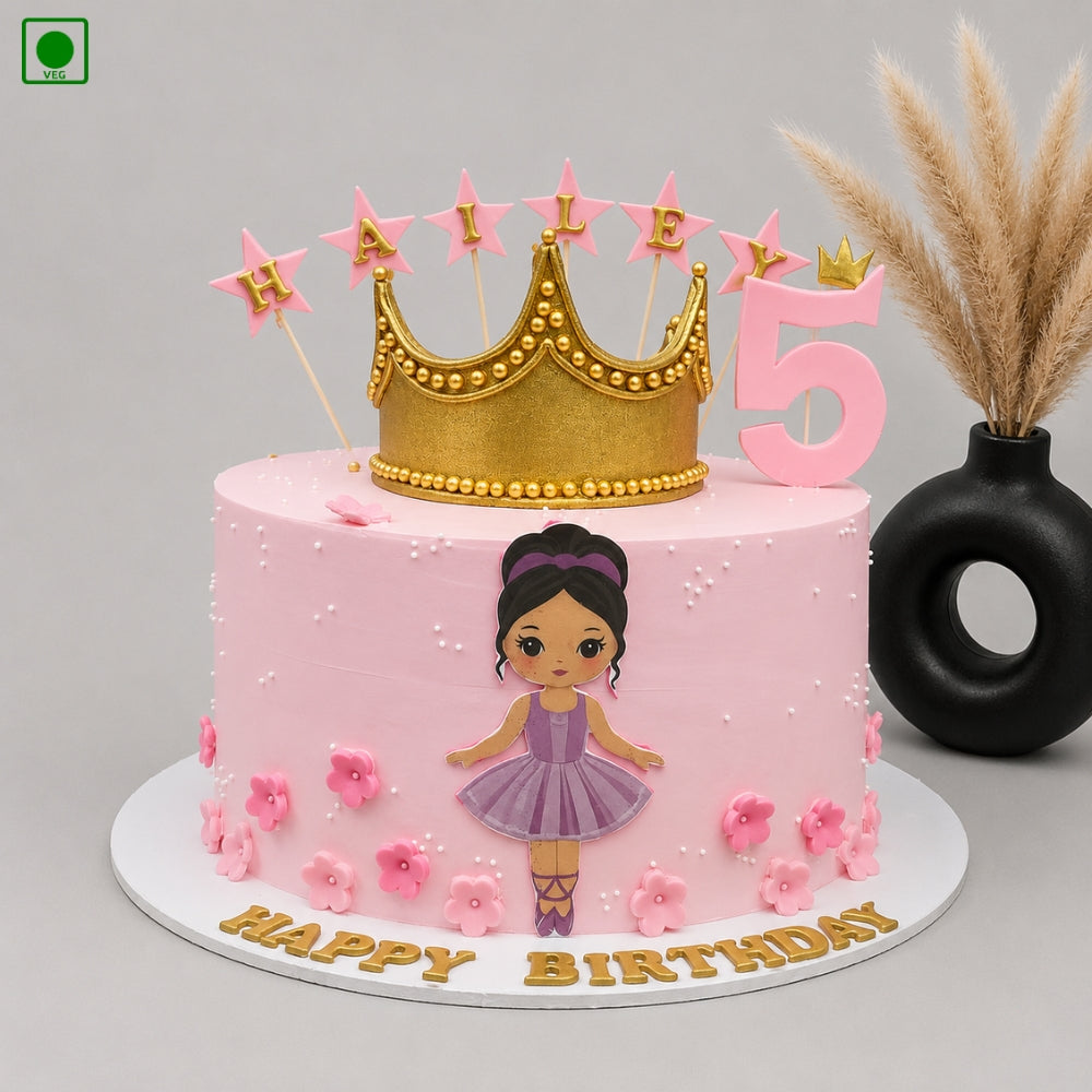 Princess Crown Birthday Cake – Gurgaon, Delhi & Noida