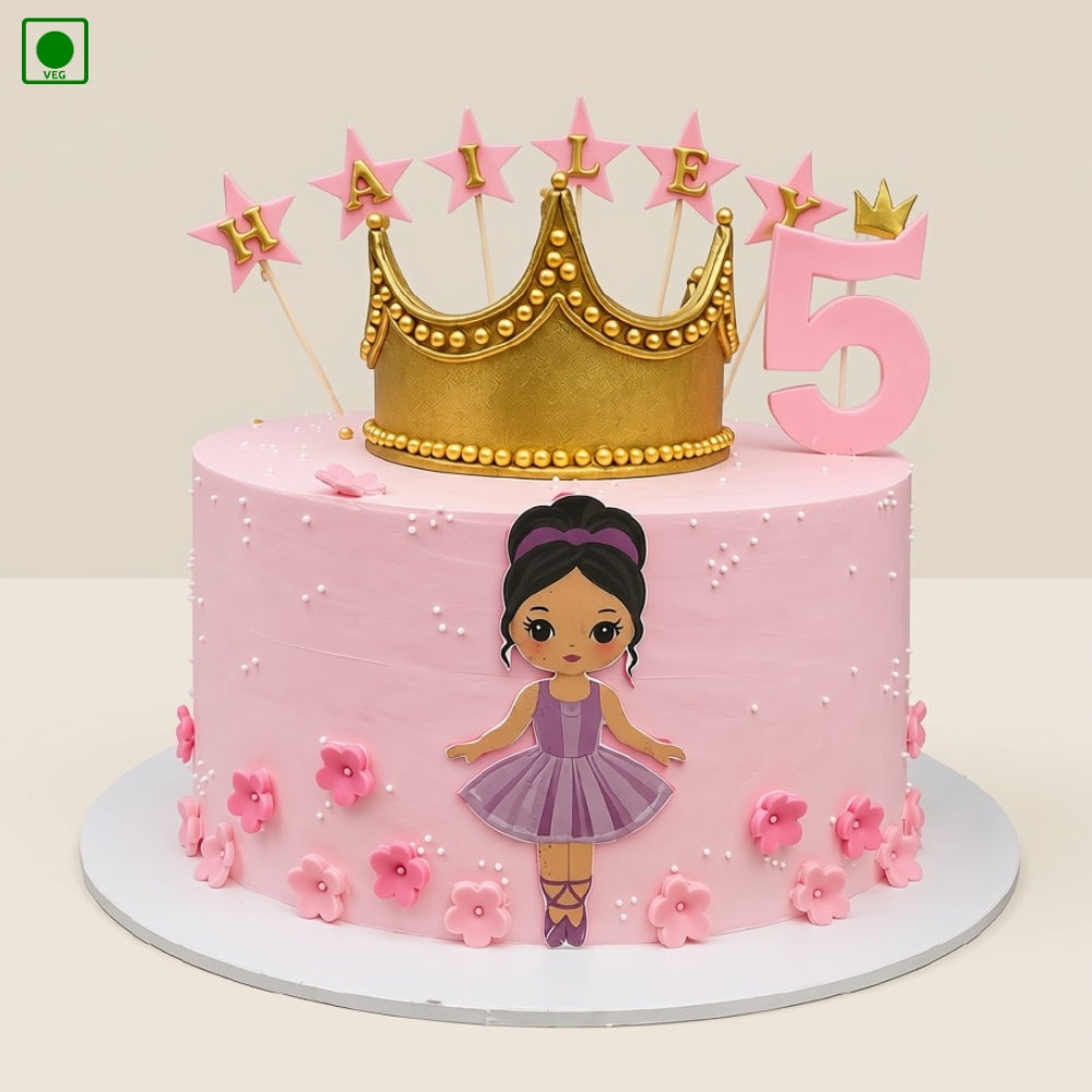 Princess Crown Birthday Cake – Gurgaon, Delhi & Noida