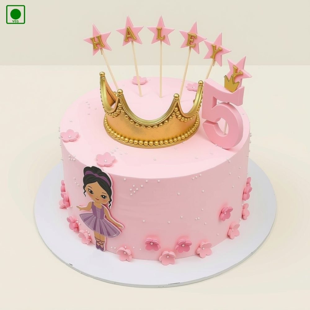 Princess Crown Birthday Cake – Gurgaon, Delhi & Noida