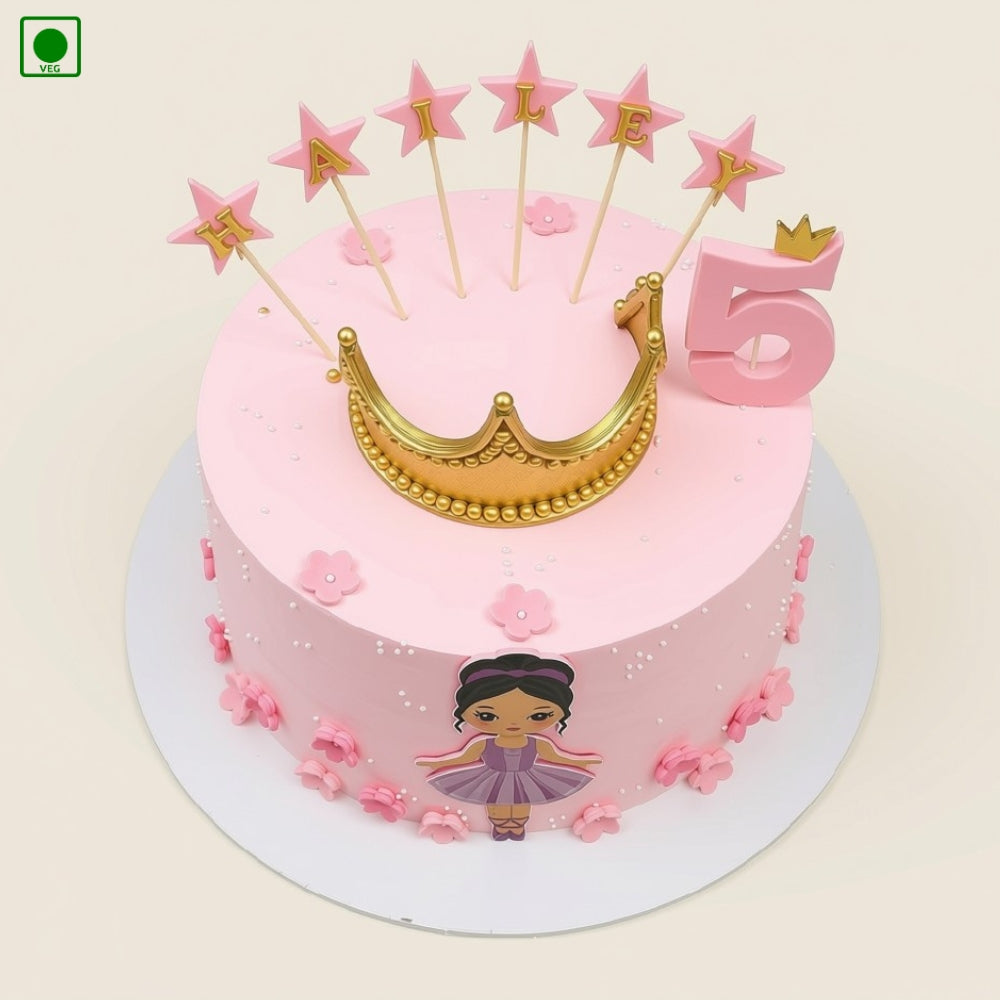 Princess Crown Birthday Cake – Gurgaon, Delhi & Noida