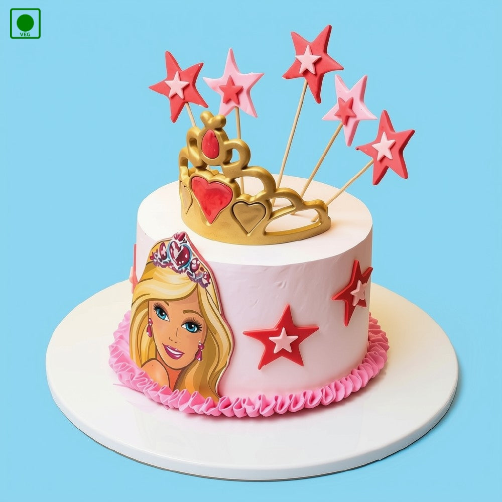 Princess Crown Star Cake – Gurgaon, Delhi & Noida