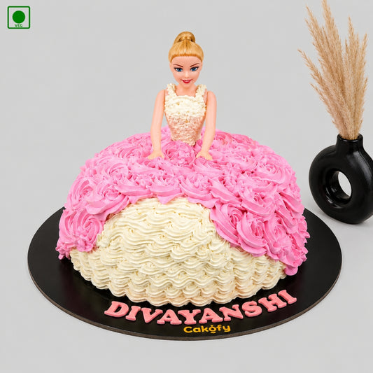 Princess Gown Doll Designer Cake – Gurgaon, Delhi & Noida
