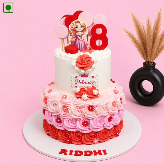Princess Theme Designer Cake - Gurgaon, Delhi & Noida