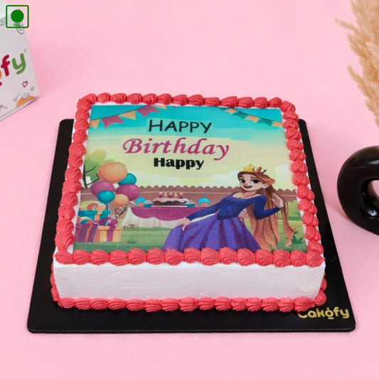 Princess Theme Photo Cake – Gurgaon & Delhi NCR | Cakofy