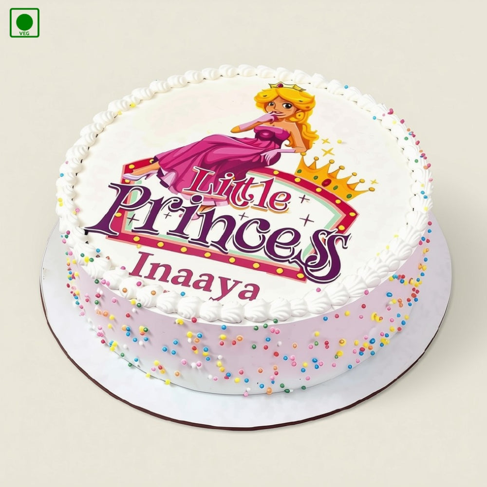 Princess Theme Poster Cake - Gurgaon, Delhi & Noida