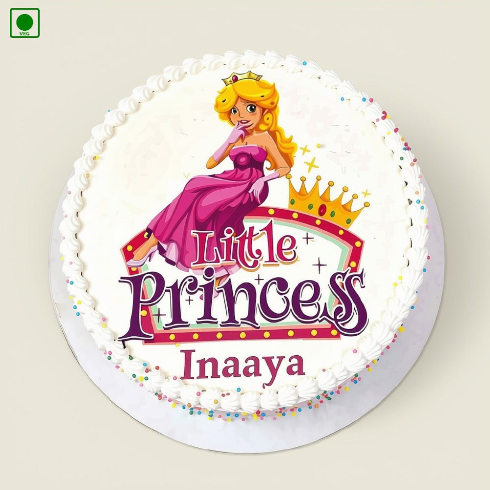 Princess Theme Poster Cake - Gurgaon, Delhi & Noida