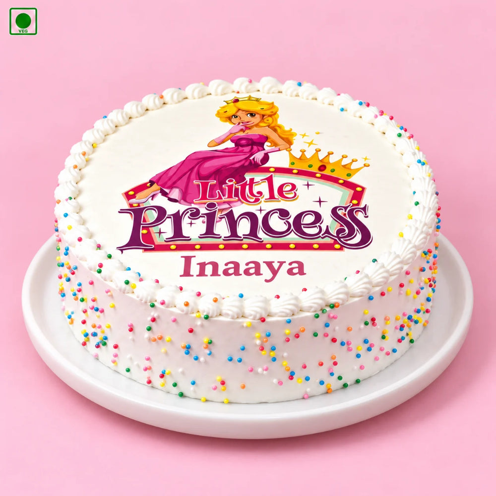 Princess Theme Poster Cake - Gurgaon, Delhi & Noida
