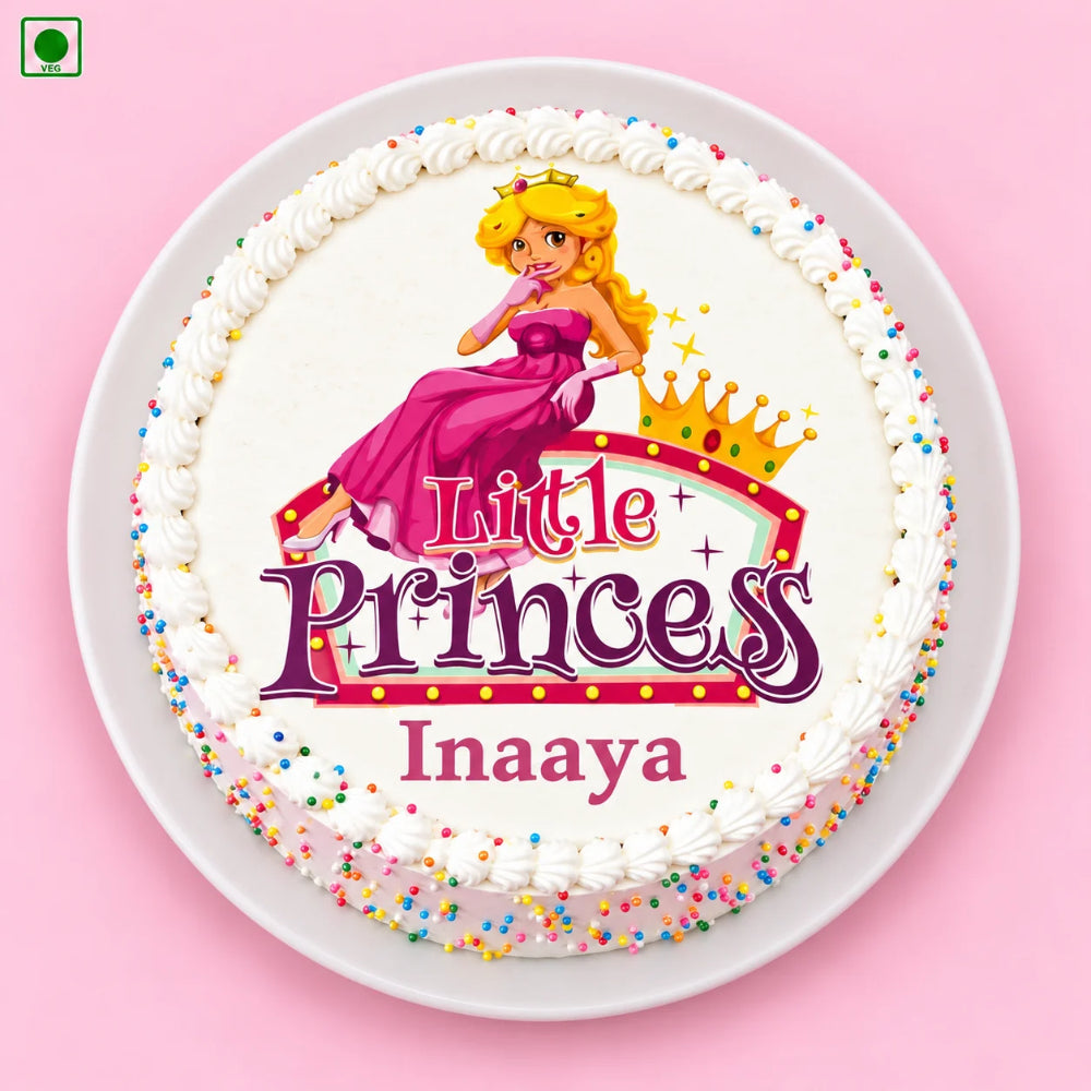 Princess Theme Poster Cake - Gurgaon, Delhi & Noida