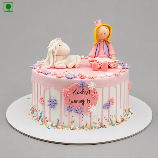 Princess Unicorn Fantasy Birthday Cake - Gurgaon, Delhi & Noida