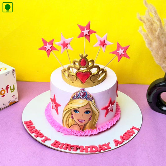Princess Crown Star Cake – Gurgaon & Delhi NCR | Cakofy