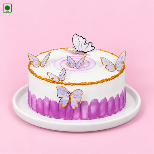 Purple Butterfly Cake - Gurgaon, Delhi & Noida