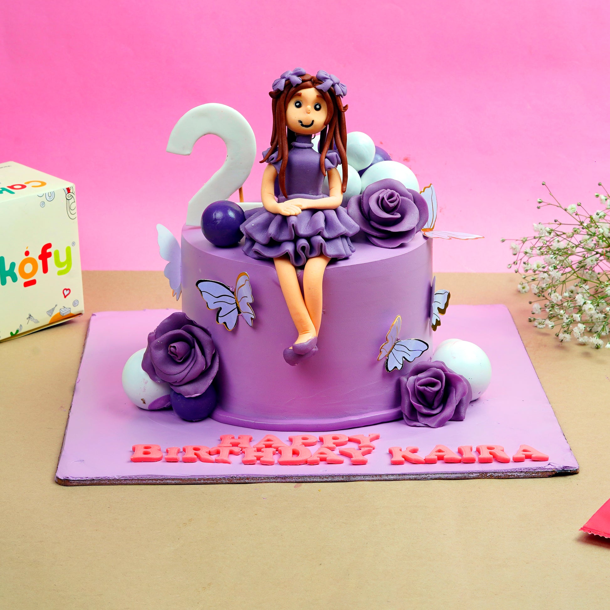 Purple Princess Theme Birthday Cake – Gurgaon & Delhi NCR | Cakofy