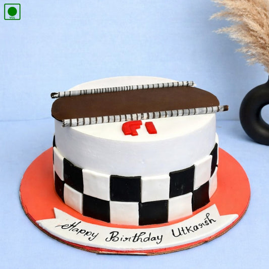Racing Track Birthday Cake - Gurgaon & Delhi NCR | Cakofy