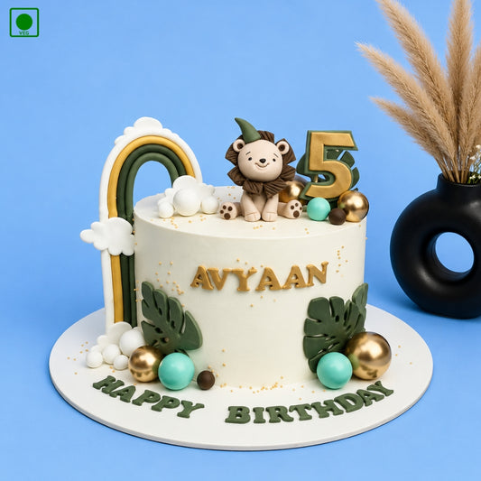 Rainbow Lion Birthday Cake - Gurgaon & Delhi NCR | Cakofy